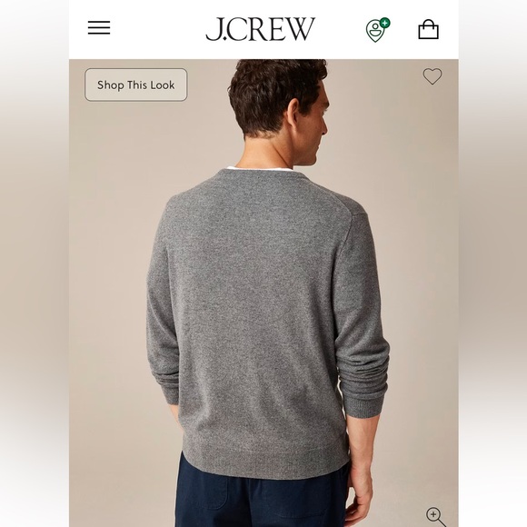 J. Crew Light Gray Cashmere Sweater - Picture 4 of 13